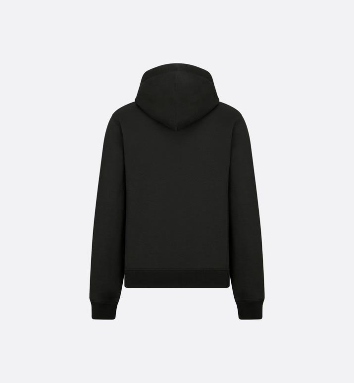 'CD Icon' Hooded Sweatshirt • Black Cotton Fleece