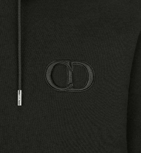 'CD Icon' Hooded Sweatshirt • Black Cotton Fleece
