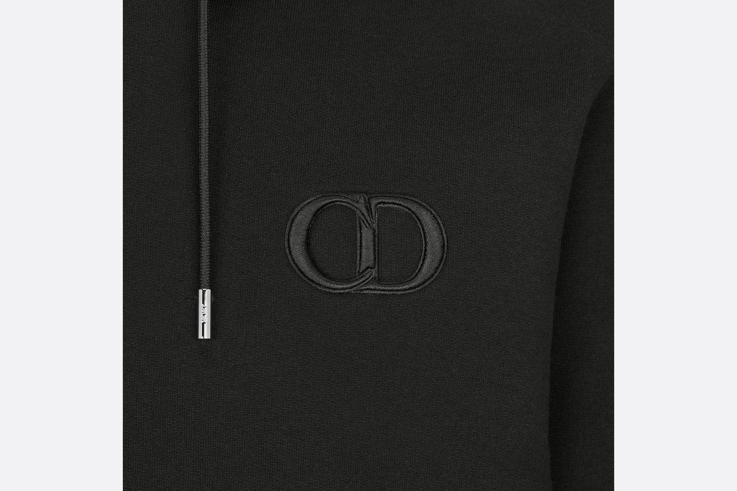 'CD Icon' Hooded Sweatshirt • Black Cotton Fleece