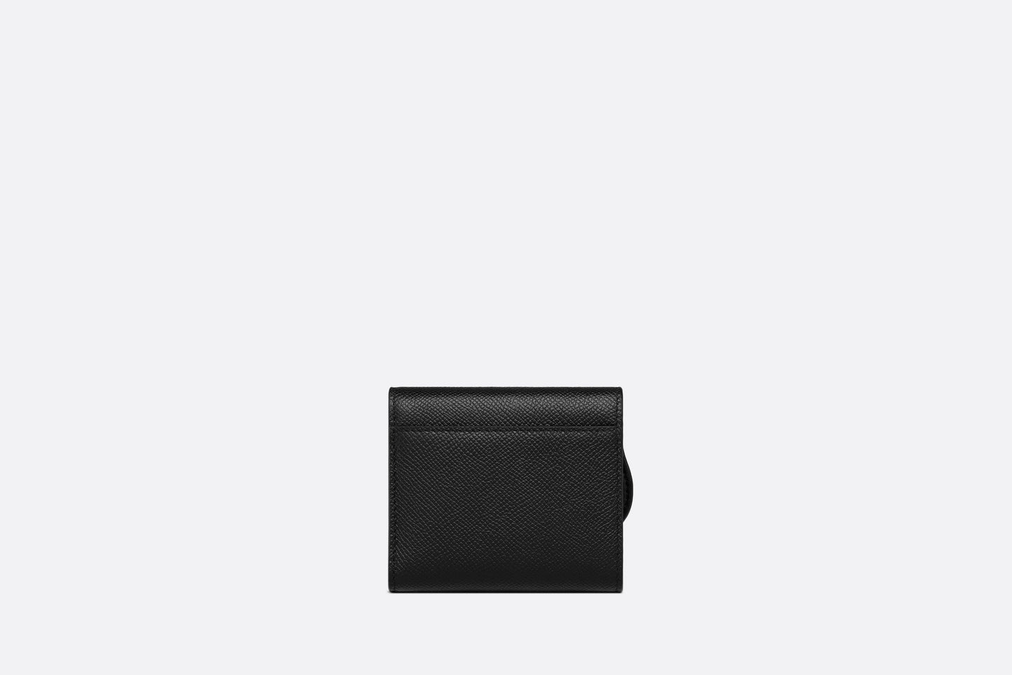 Saddle Lotus Wallet • Black Grained Calfskin