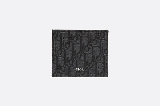 Wallet • Black Dior Oblique Jacquard