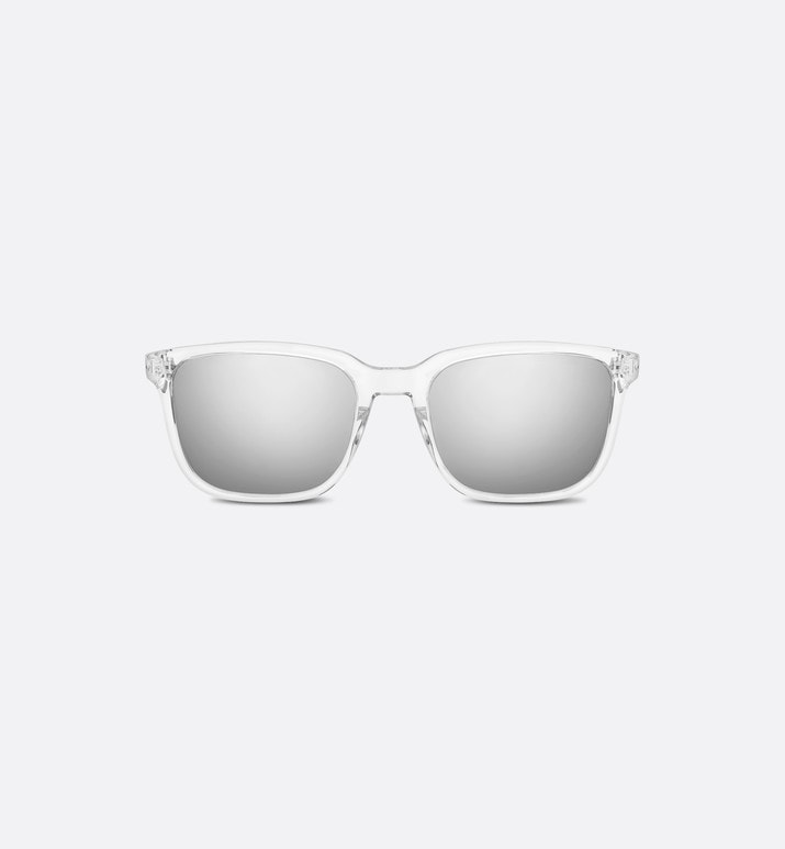 DiorTag SU • Crystal-Tone Rectangular Sunglasses