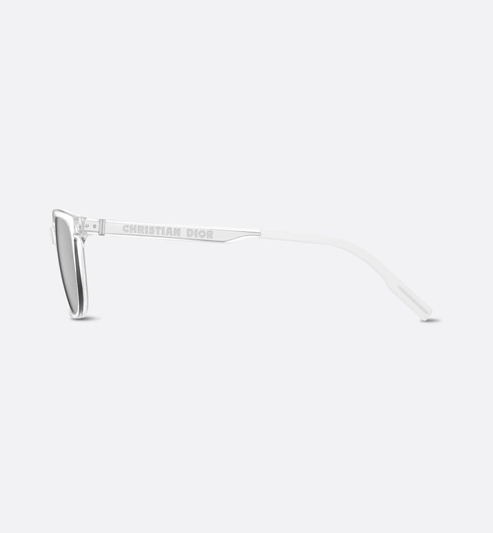 DiorTag SU • Crystal-Tone Rectangular Sunglasses