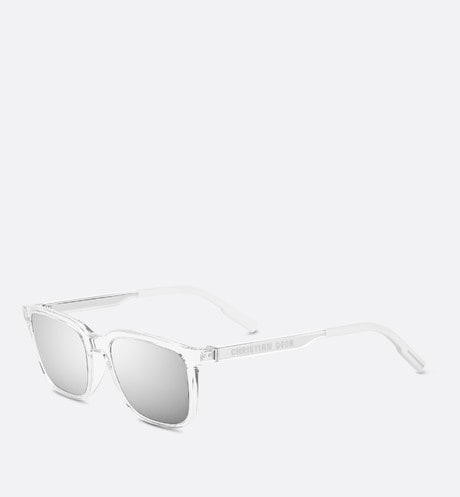 DiorTag SU • Crystal-Tone Rectangular Sunglasses