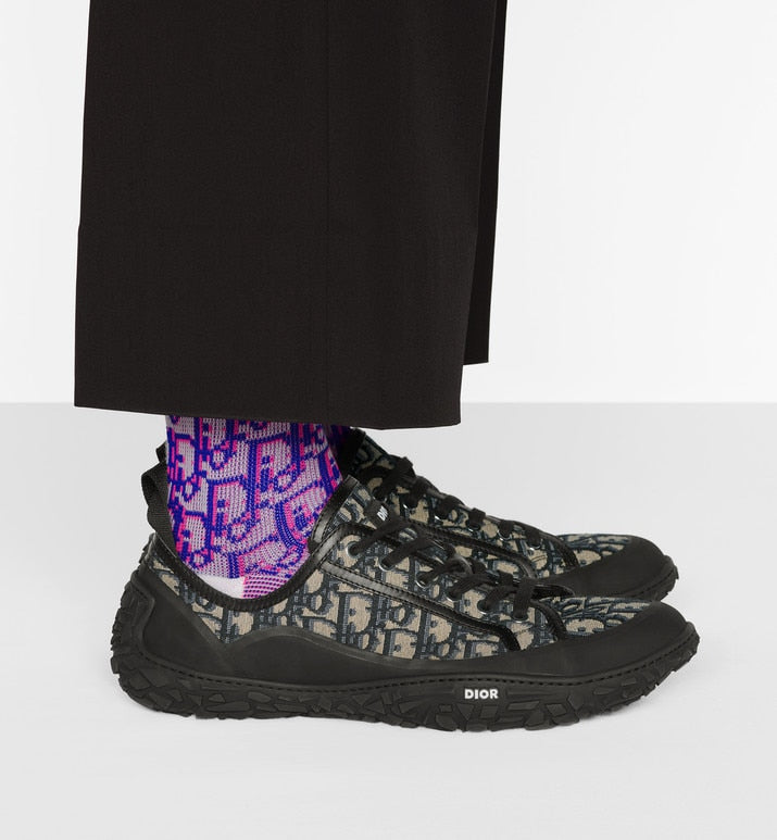 Diorizon Derby Shoe • Beige and Black Dior Oblique Jacquard and Black Rubber