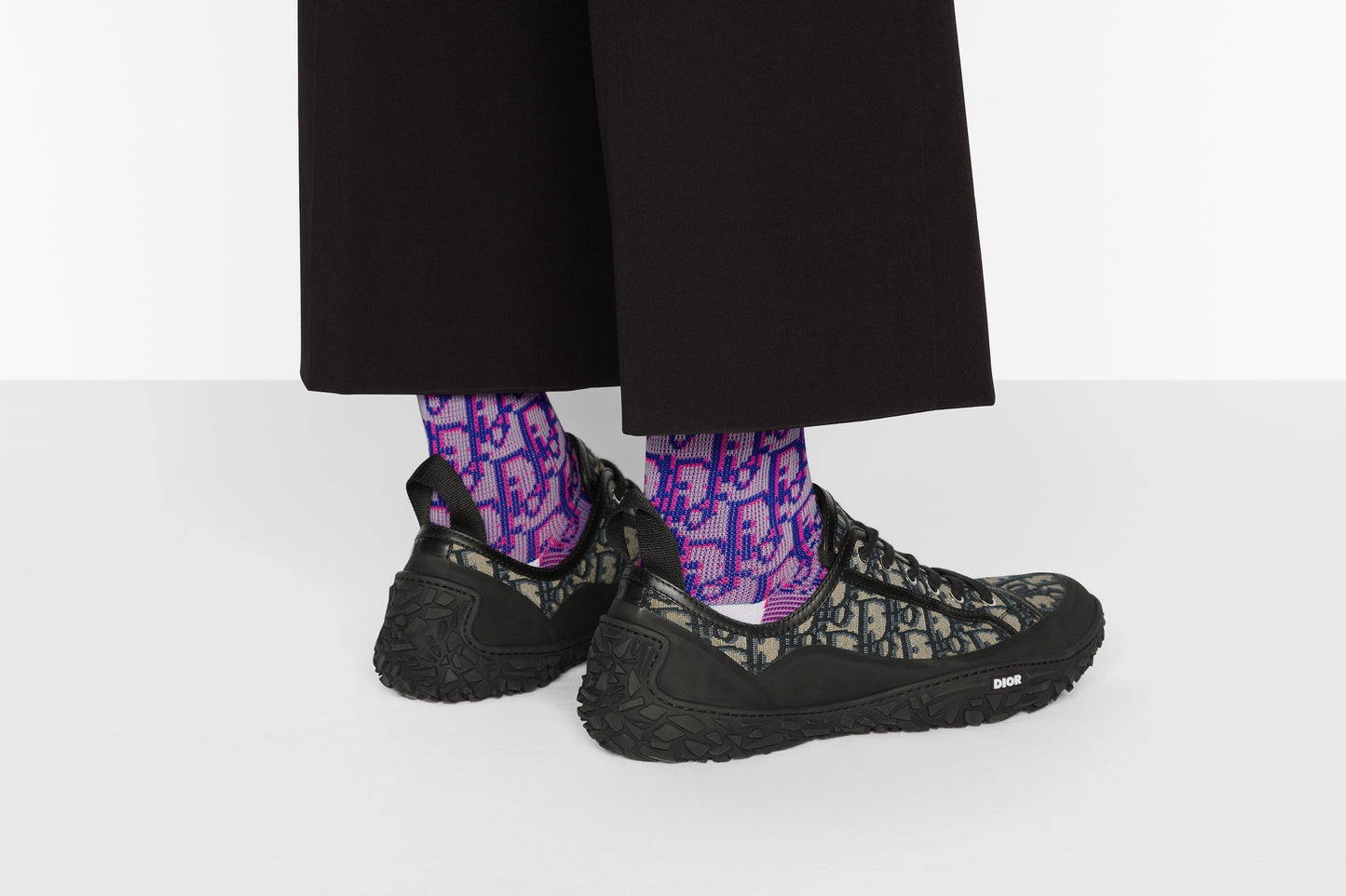 Diorizon Derby Shoe • Beige and Black Dior Oblique Jacquard and Black Rubber