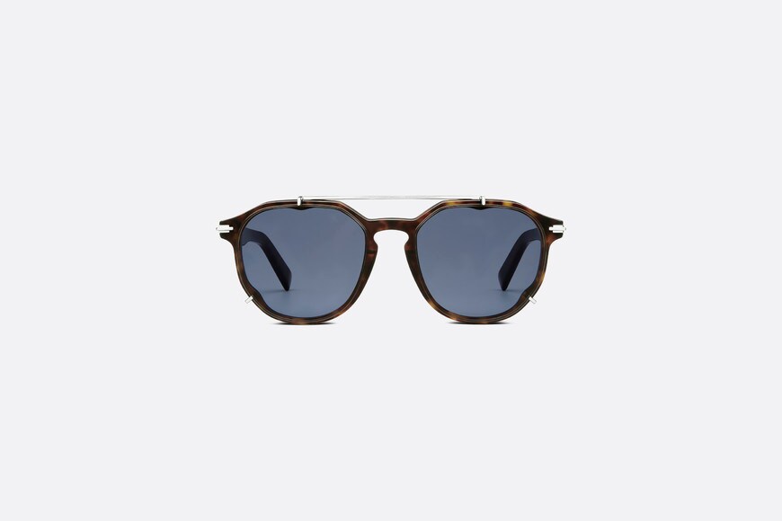 DiorBlackSuit RI • Brown Tortoiseshell-Effect Pantos Sunglasses