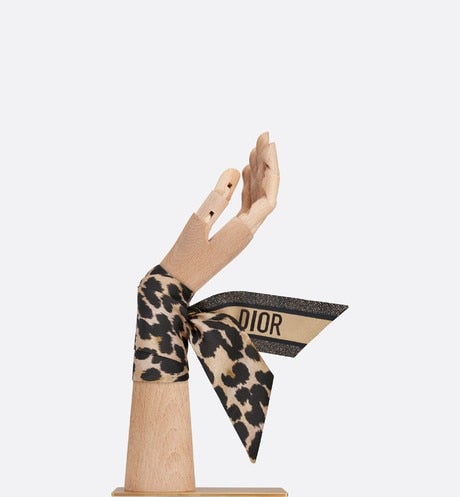 Mizza Mitzah Scarf • Beige Multicolor Silk Twill