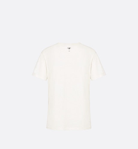 'WE SHOULD ALL BE FEMINISTS' T-Shirt • White Cotton Jersey and Linen