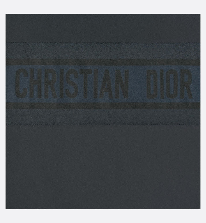 Reversible Cropped Down Jacket • Blue and Ecru Dior Oblique Quilted Technical Taffeta