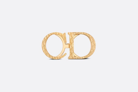 'CD' Belt Buckle • Dior Oblique Gold-Finish Brass, 35 MM