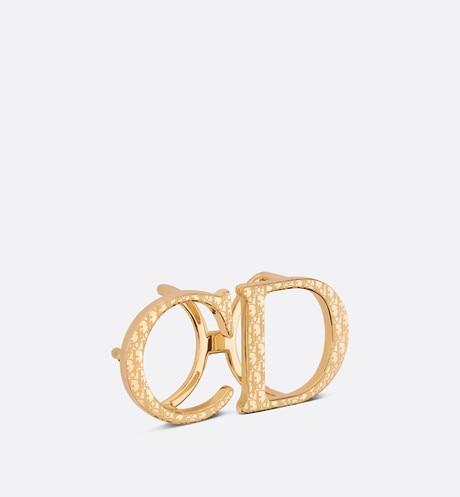 'CD' Belt Buckle • Dior Oblique Gold-Finish Brass, 35 MM