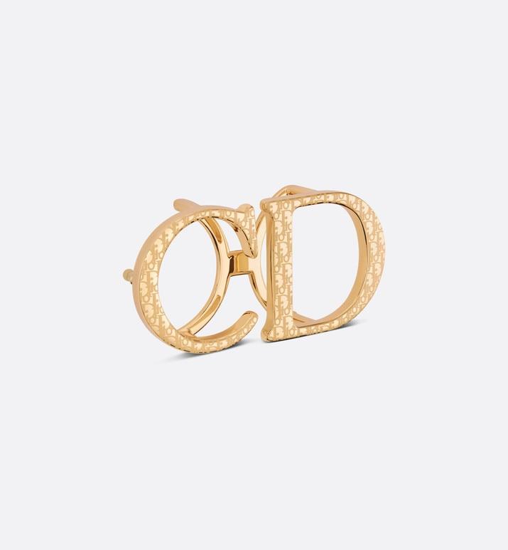 'CD' Belt Buckle • Dior Oblique Gold-Finish Brass, 35 MM
