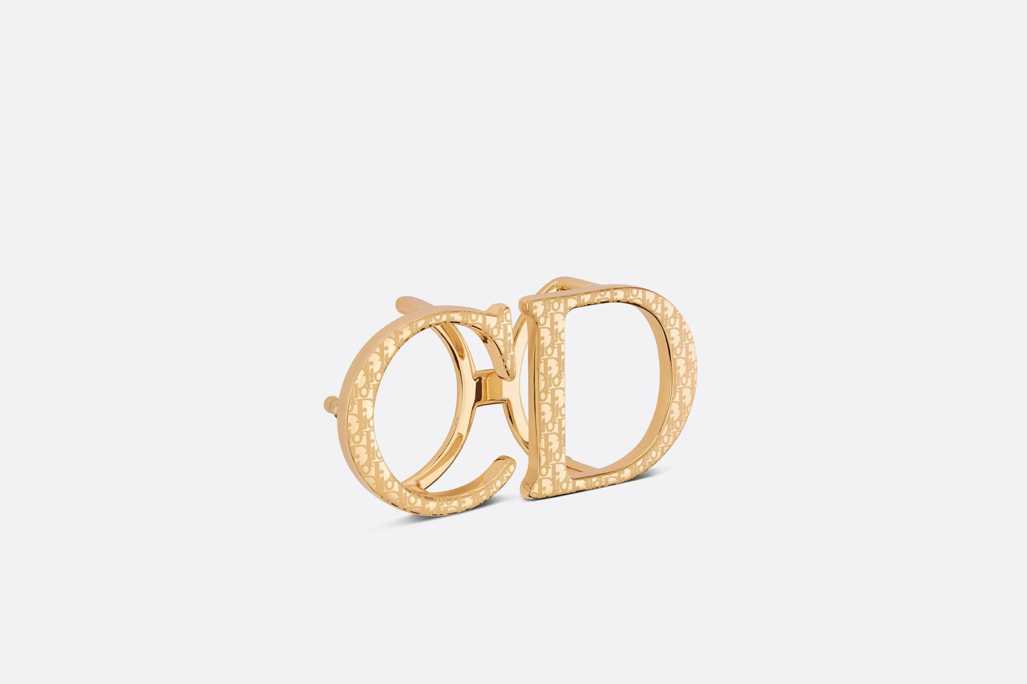 'CD' Belt Buckle • Dior Oblique Gold-Finish Brass, 35 MM