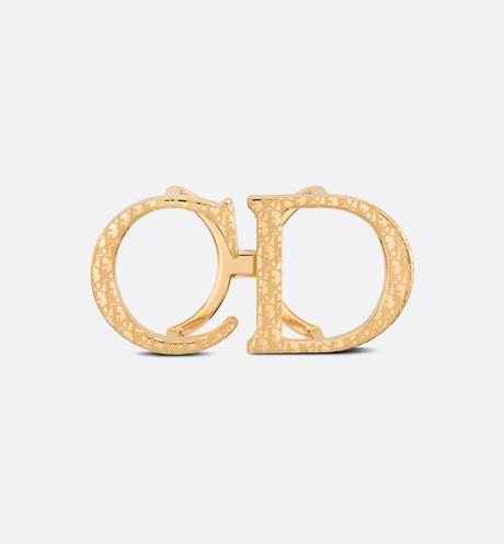 'CD' Belt Buckle • Dior Oblique Gold-Finish Brass, 35 MM