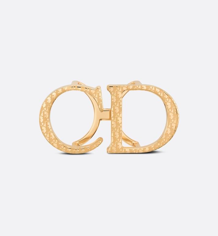 'CD' Belt Buckle • Dior Oblique Gold-Finish Brass, 35 MM