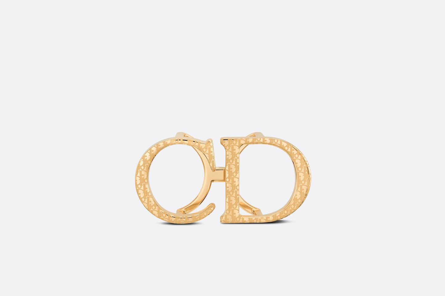 'CD' Belt Buckle • Dior Oblique Gold-Finish Brass, 35 MM