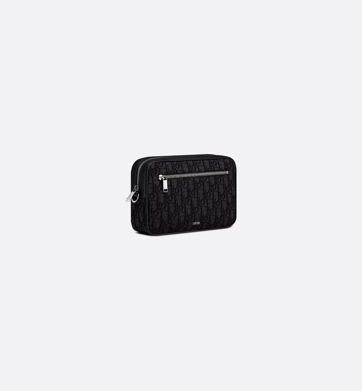 Toiletry Bag • Black Dior Oblique Jacquard