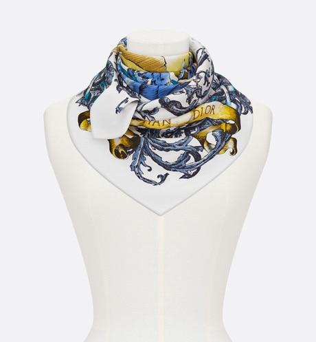 Le Monde Square Scarf • Multicolor Silk Twill