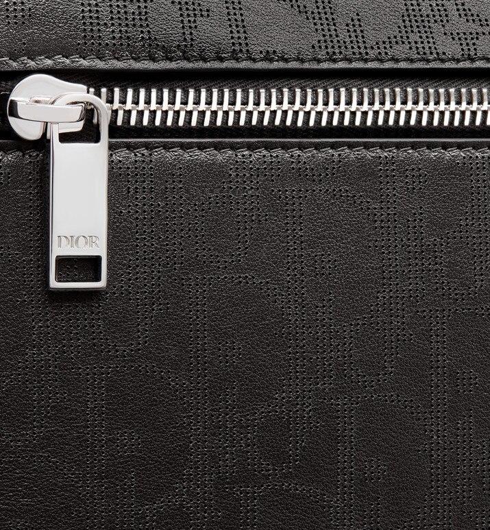 Toiletry Bag • Black Dior Oblique Galaxy Leather