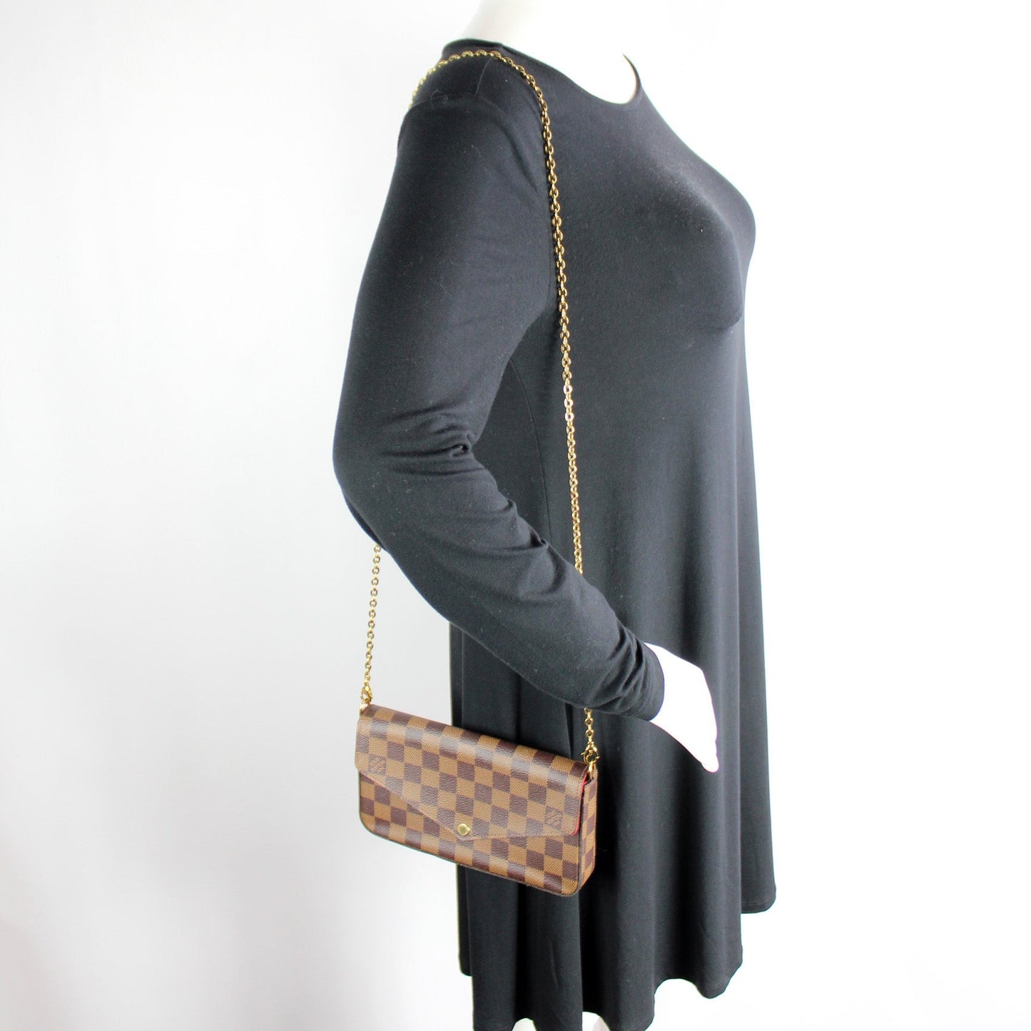 Pochette Felicie Damier Ebene