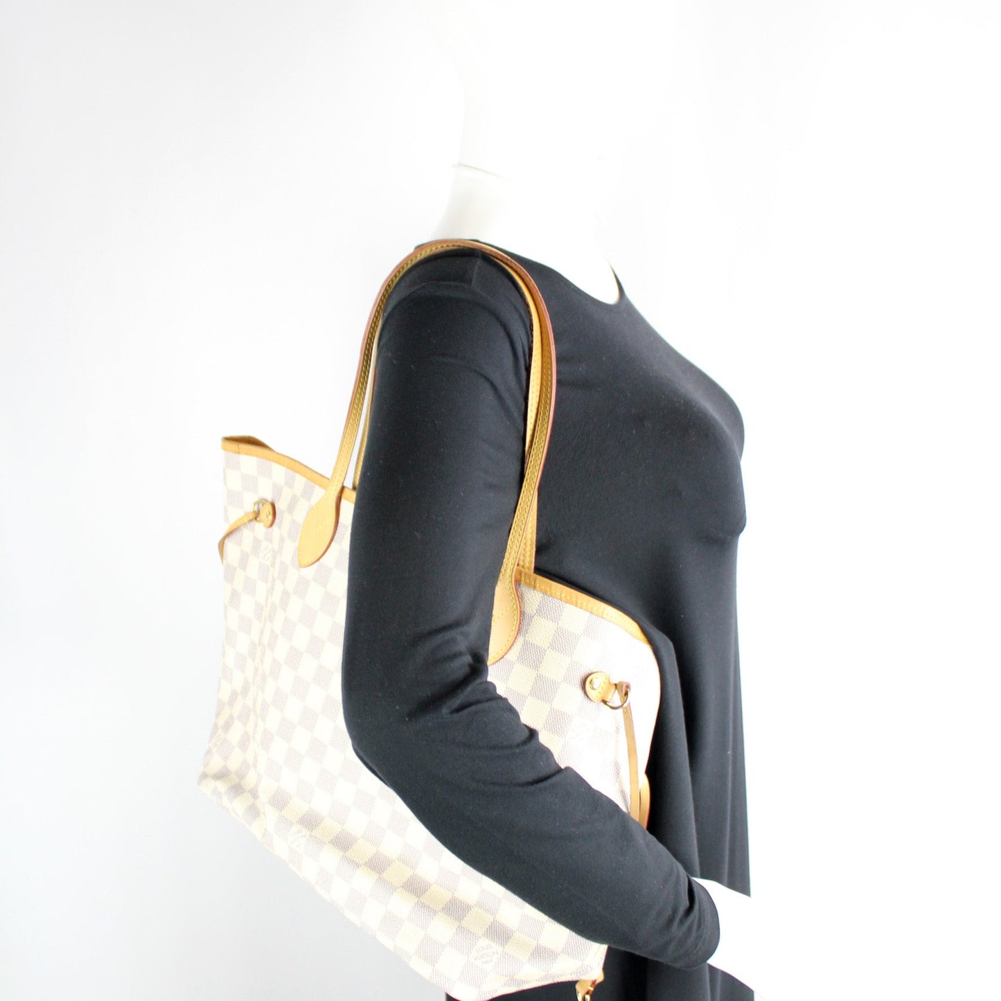 Neverfull MM W/ Wallet Damier Azur