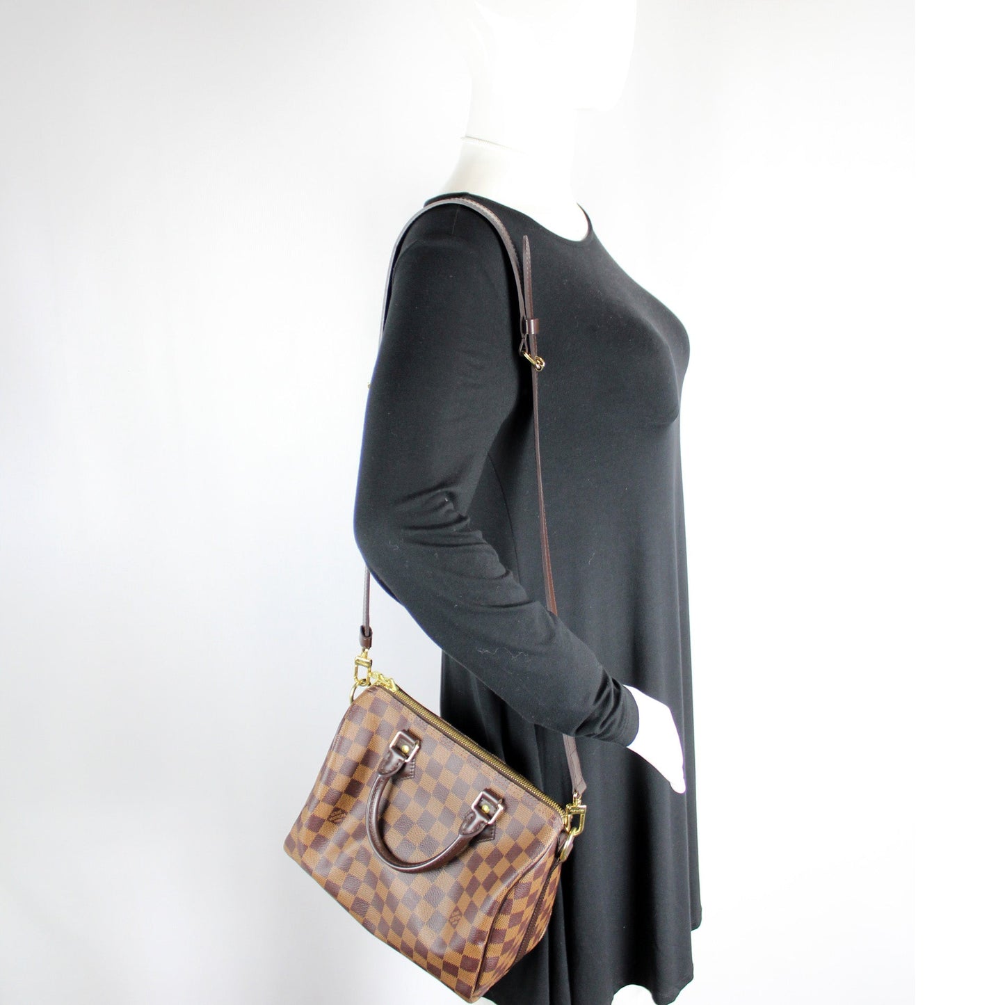 Speedy 25 Bandouliere Damier Ebene