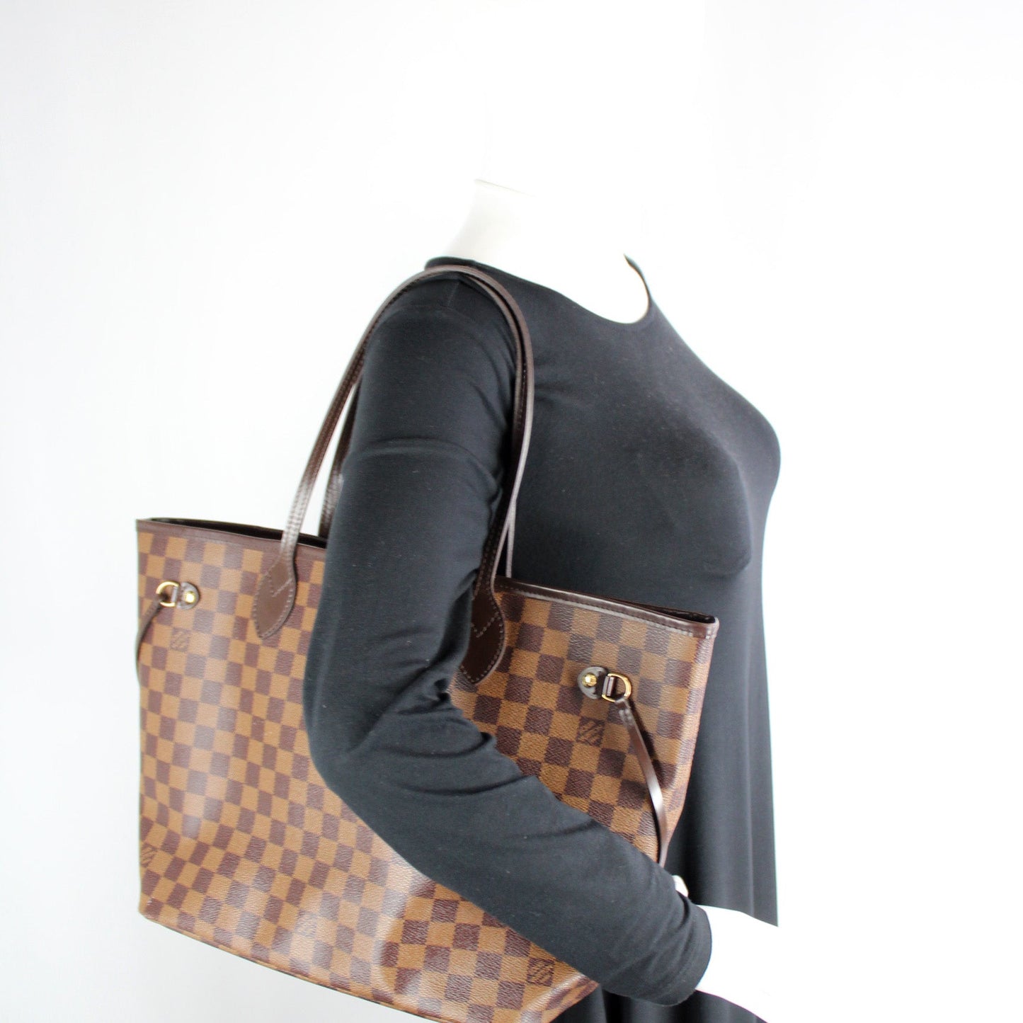 Neverfull MM W/ Wallet Damier Ebene