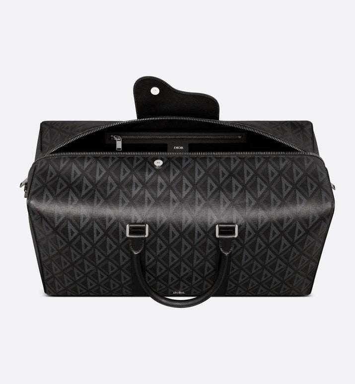 Dior Lingot 50 Duffle Bag • Black CD Diamond Canvas