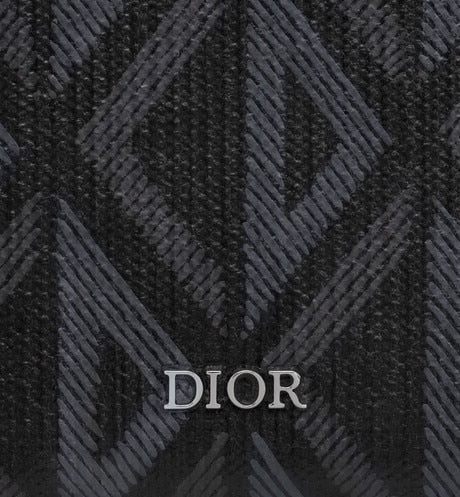 Bi-Fold Card Holder • Black CD Diamond Canvas