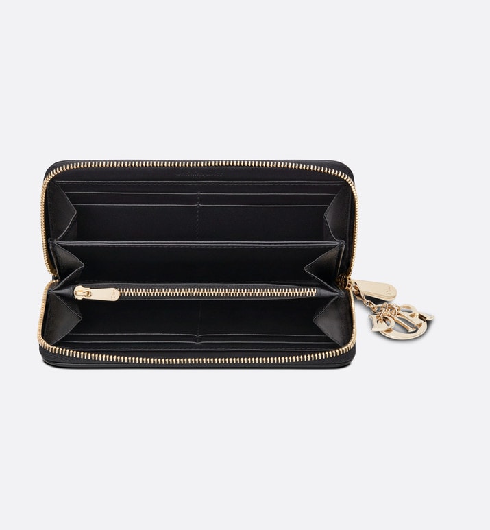 Lady Dior Voyageur Wallet • Black Cannage Lambskin