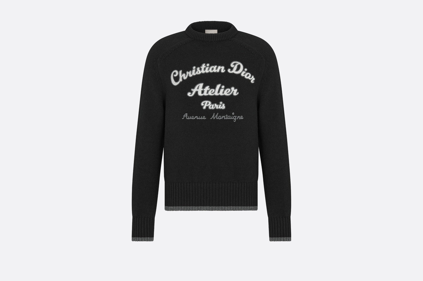 'Christian Dior Atelier' Sweater • Black Wool Jersey