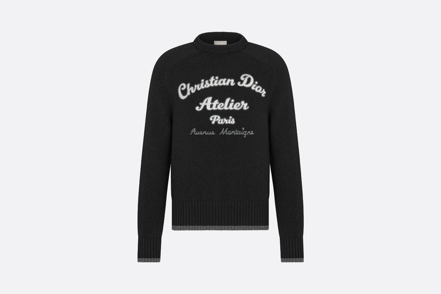 'Christian Dior Atelier' Sweater • Black Wool Jersey