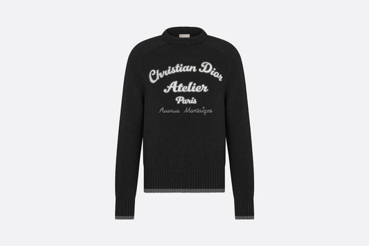 'Christian Dior Atelier' Sweater • Black Wool Jersey