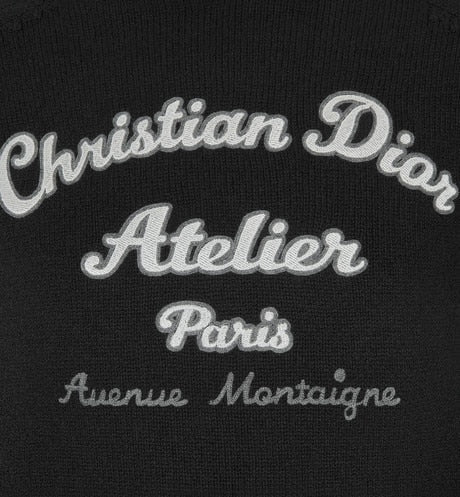 'Christian Dior Atelier' Sweater • Black Wool Jersey