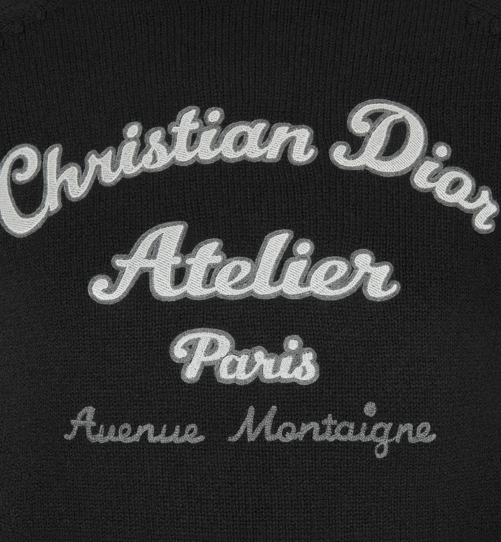 'Christian Dior Atelier' Sweater • Black Wool Jersey