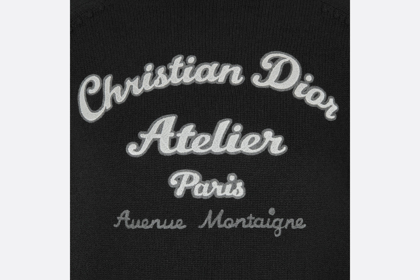 'Christian Dior Atelier' Sweater • Black Wool Jersey