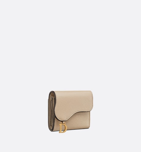 Saddle Lotus Wallet • Sand-Colored Goatskin