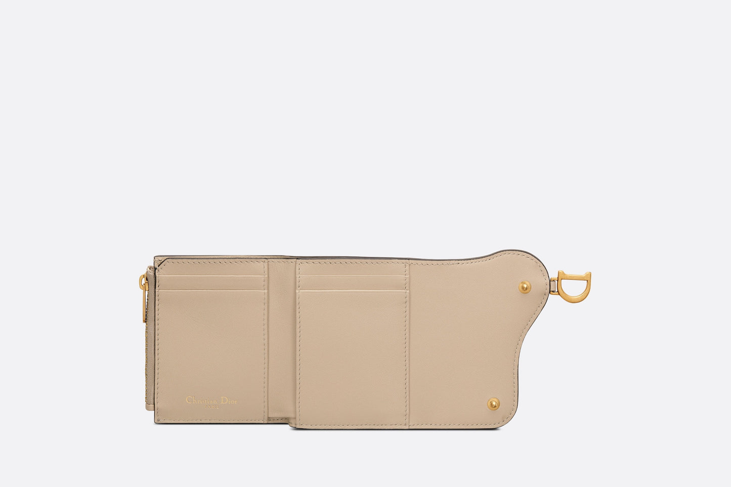Saddle Lotus Wallet • Sand-Colored Goatskin