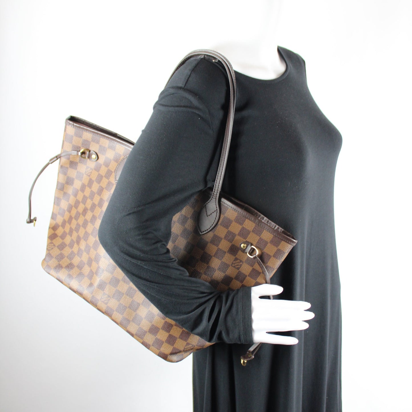 Neverfull w/Wallet MM Damier Ebene