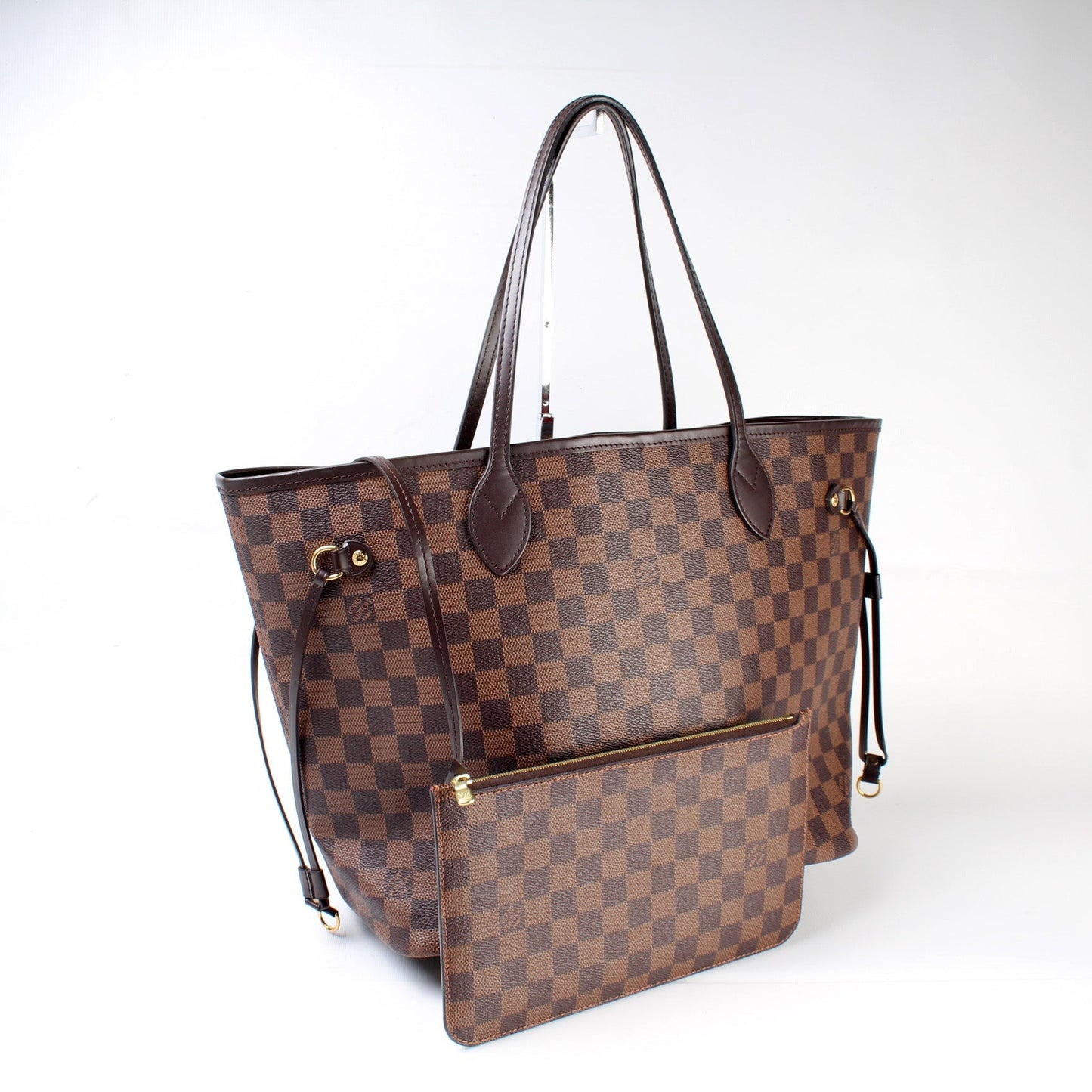 Neverfull With Wallet MM Damier Ebene