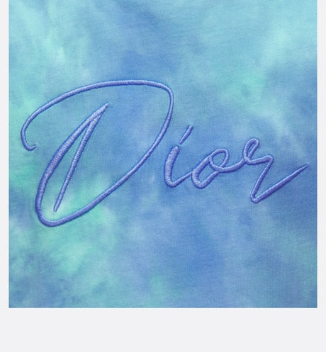 Kid's T-Shirt • Green and Blue Tie-Dye Cotton Jersey