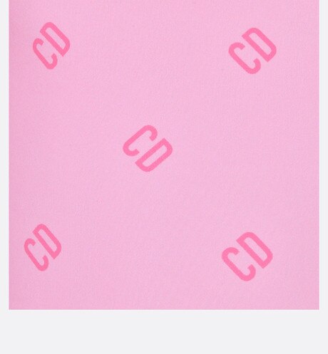 Kid's One-Piece Swimsuit • Pink 'CD' Printed Technical Fabric