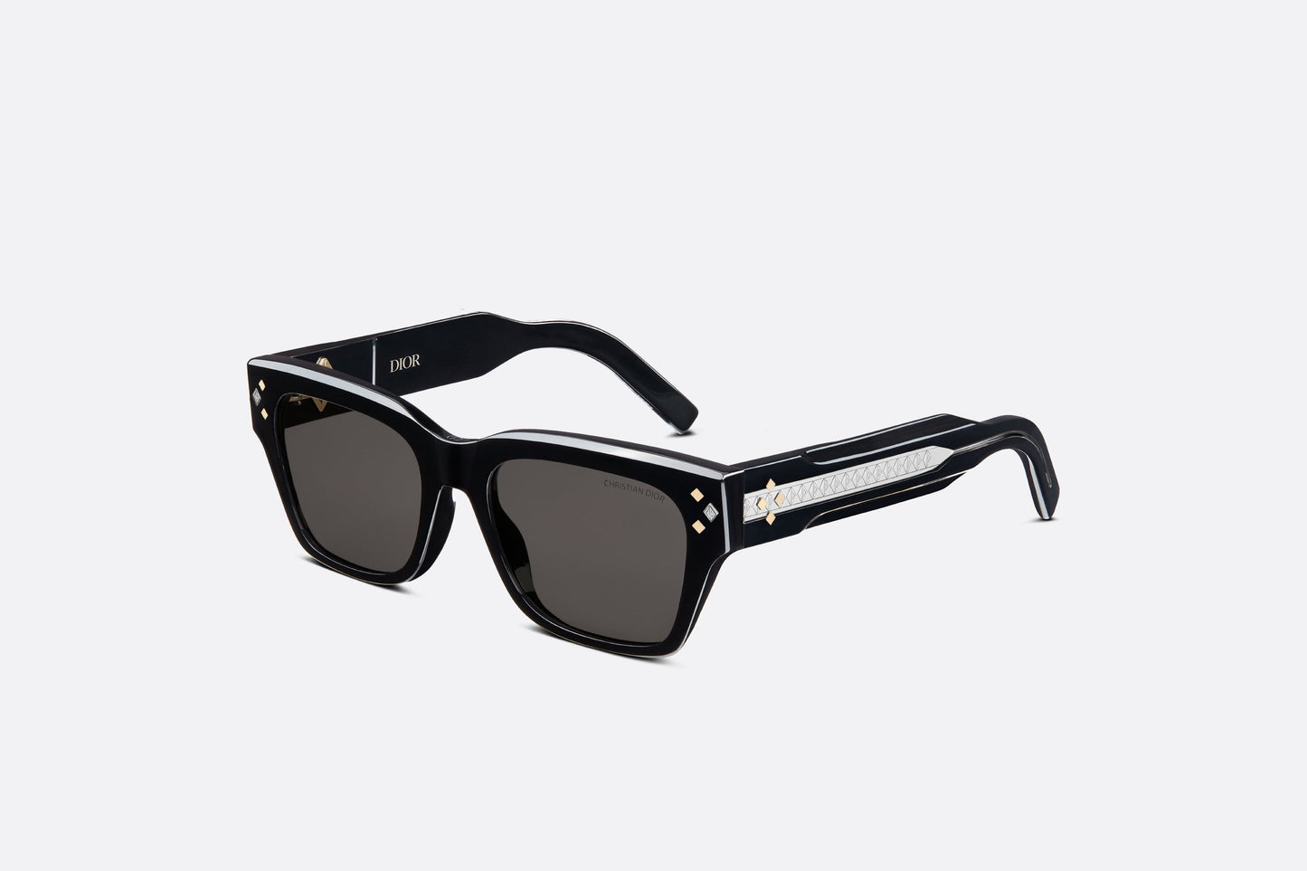 CD Diamond S2I • Black Rectangular Sunglasses