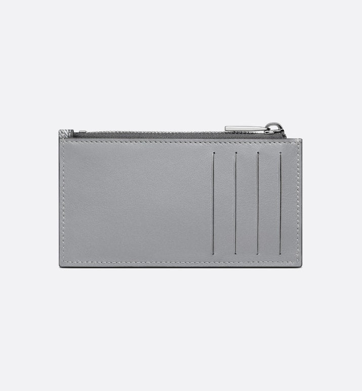 Zipped Card Holder • Dior Gray CD Diamond Canvas