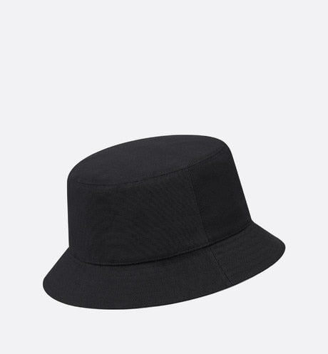 'Christian Dior Atelier' Bucket Hat • Black Cotton Canvas