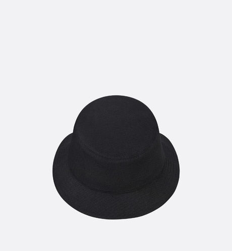 'Christian Dior Atelier' Bucket Hat • Black Cotton Canvas