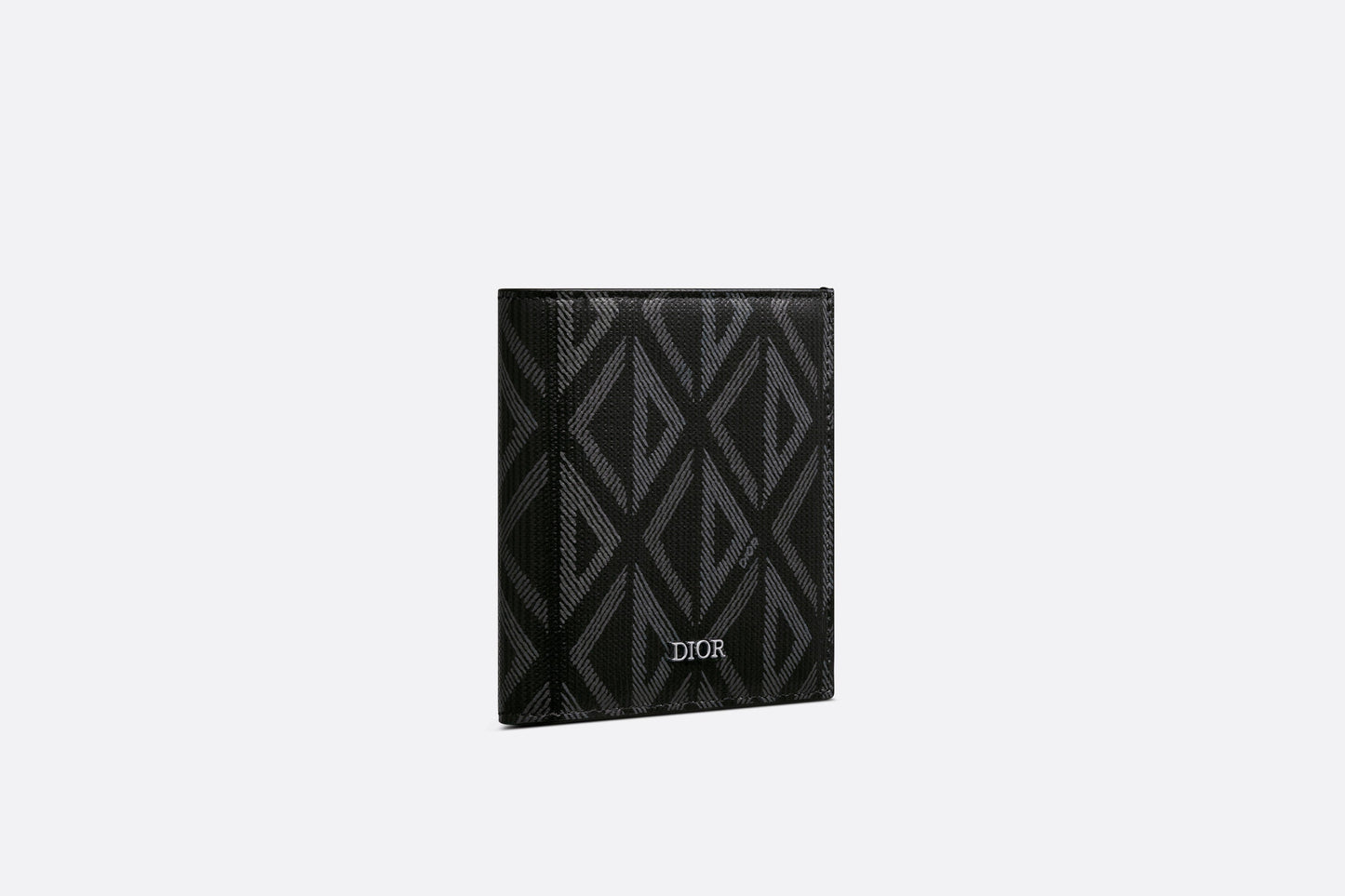 Vertical Wallet • Black CD Diamond Canvas