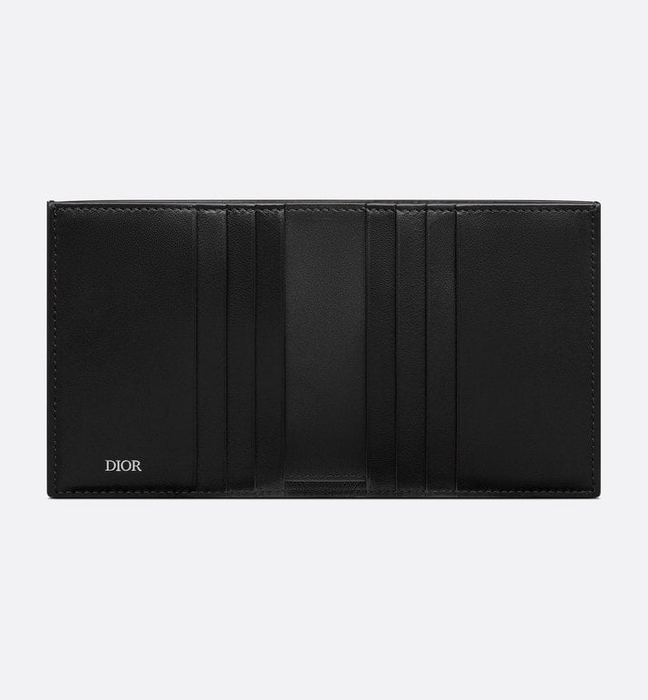 Vertical Wallet • Black CD Diamond Canvas