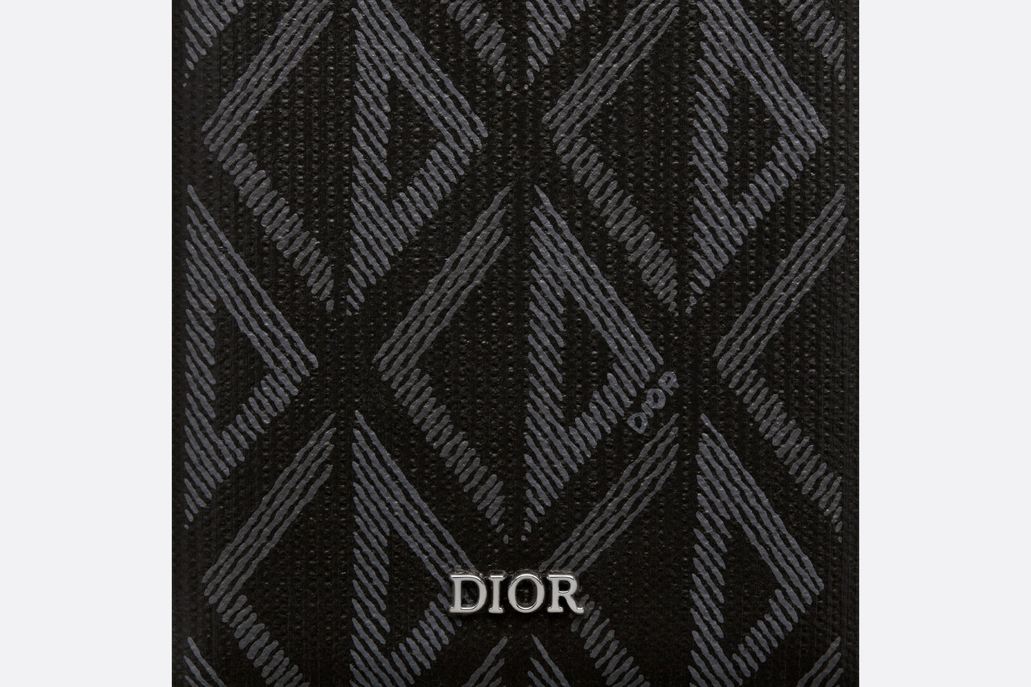 Vertical Wallet • Black CD Diamond Canvas